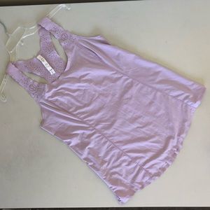 Lululemon Lilac Flowy Raceeback Tank